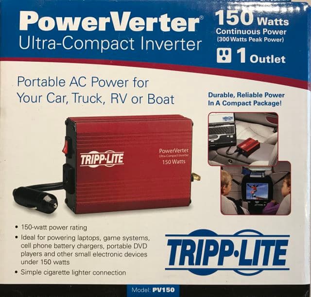 Onduleur compact Tripp-Lite PV150 en aluminium extrudé, prise 120 V AC en façade